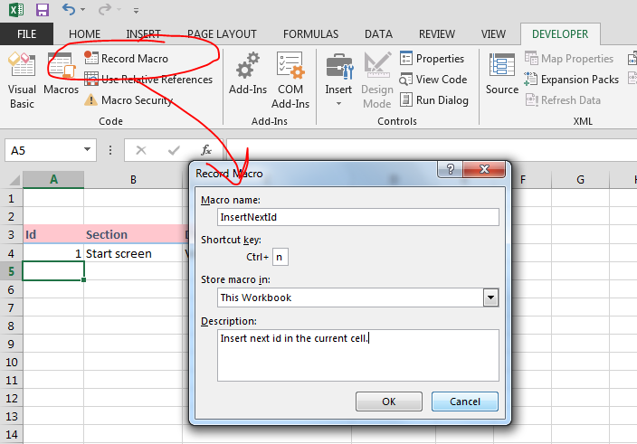 excel 2010 macro button