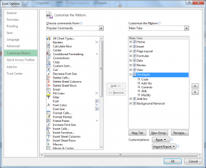 Enable Excel Developer Tab In Ribbon