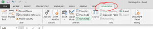 Excel Ribbon Developer Tab