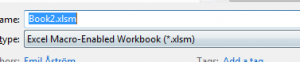 Save Macro Enabled Workbook
